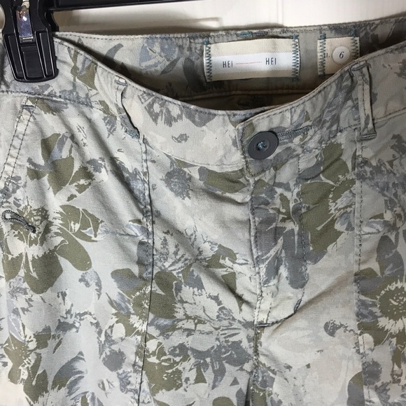 Hei Hei Camo Flower pants Sz 6 Anthropologie - Picture 3 of 4